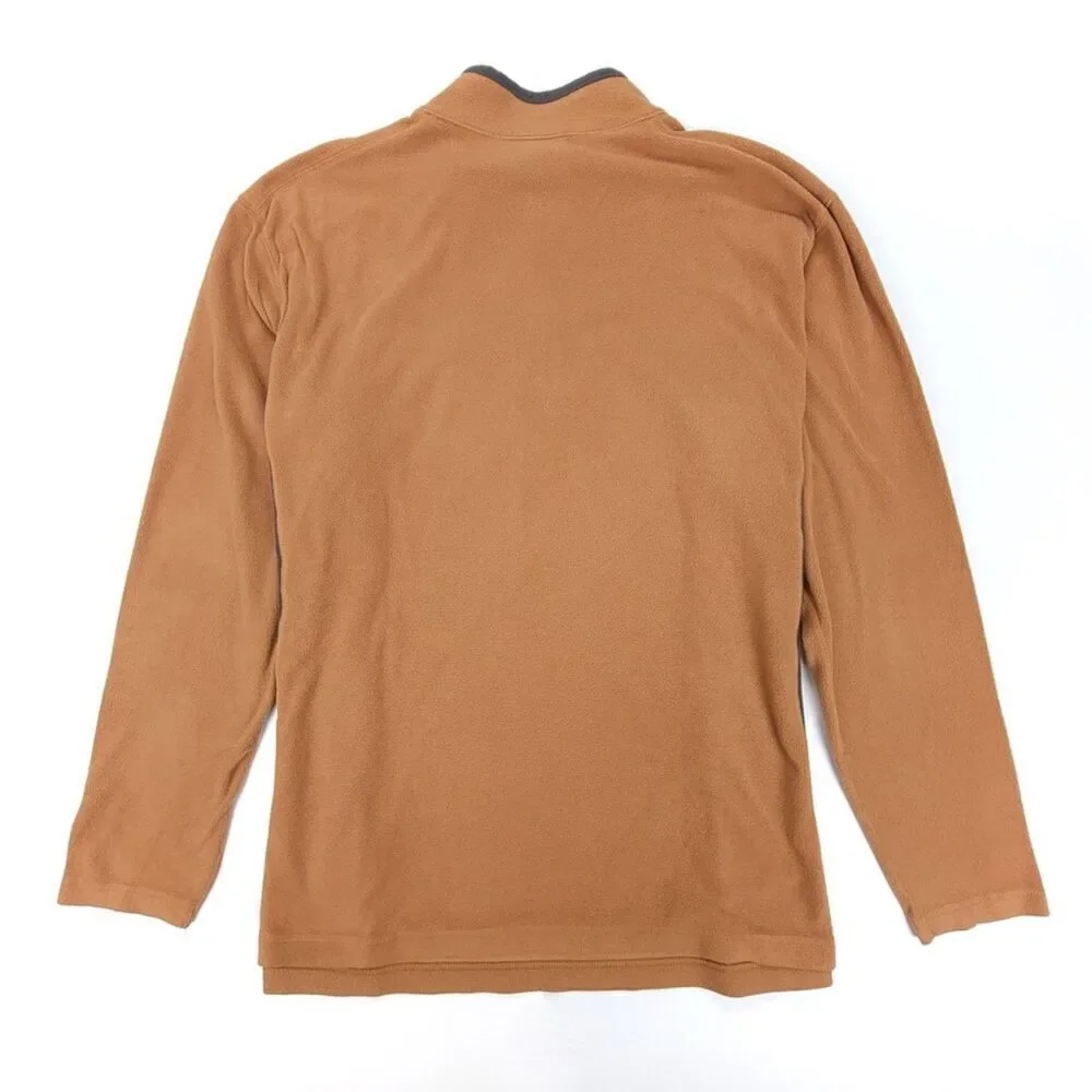 COLUMBIA Klamath Range II Half Zip Fleece Pullover Sweater Mens XXL Tan Brown